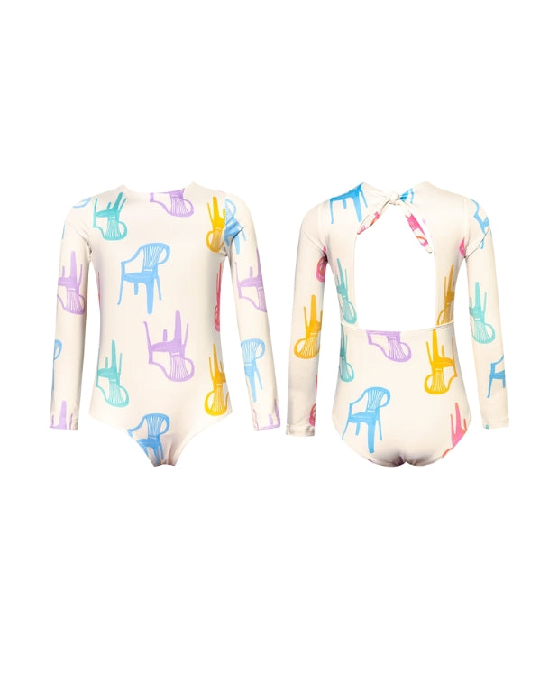 Vestido de Baño Manga Larga Sillas Pepita & Me