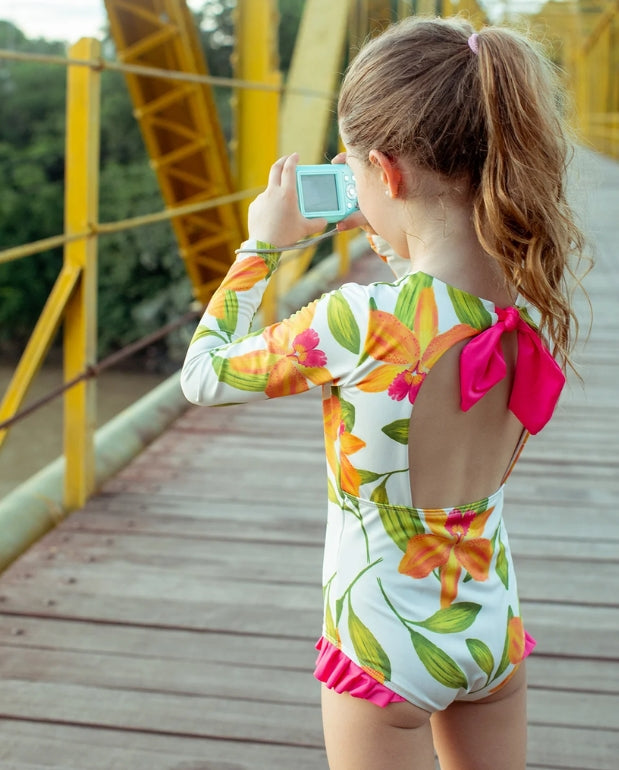 Vestido de Baño Manga Orquidea Pepita & Me Detalle