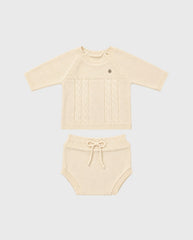 Conjunto Cubre Pañal Tricot Arena