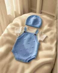 Set Body Puntos Tricot Azul