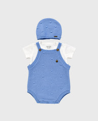 Set Body Puntos Tricot Azul