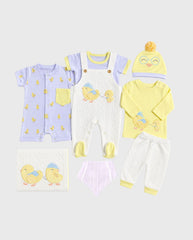Set Primer Día Bordado Pato Niño
