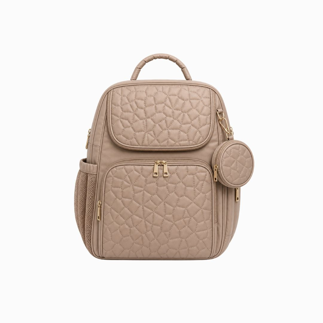 Pañalera Morral Rombos cafe