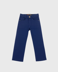 Pantalón Clásico En Dril Color Surtido azul