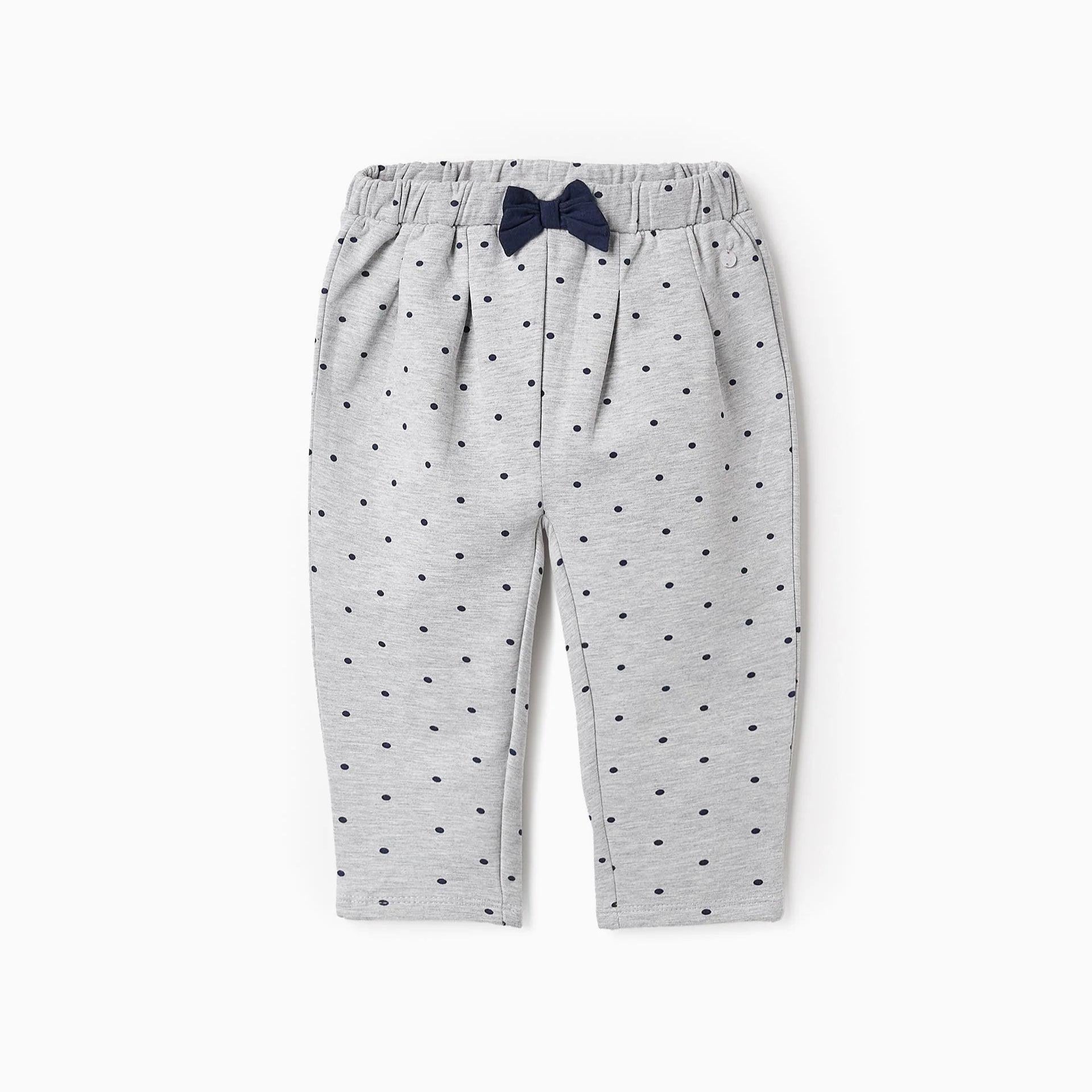 Pantalon Moño Puntos Gris Zippy diseño