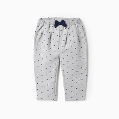 Pantalon Moño Puntos Gris Zippy diseño