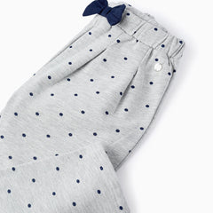 Pantalon Moño Puntos Gris Zippy detalle