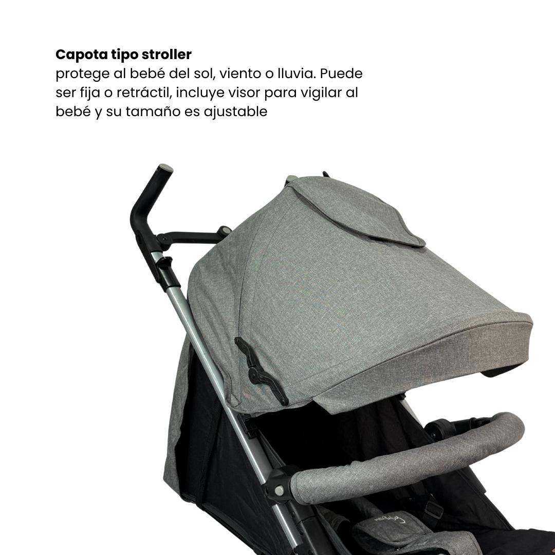 Coche Paseador Europeo Yogger Maxibaby Gris Capota