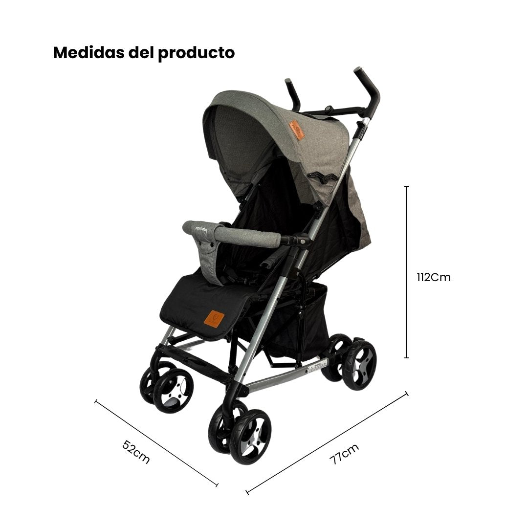 Coche Paseador Europeo Yogger Maxibaby Gris Medidas