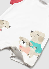 Pelele Estampado Dog Rojo Mayoral detalle