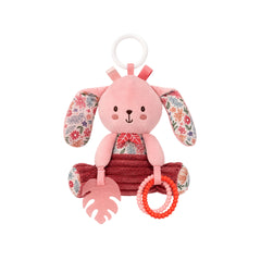 Peluche Musical Con Texturas Rosa conejo