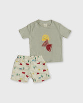 Conjunto Bermuda Figuras Sol