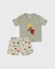 Conjunto Bermuda Figuras Sol