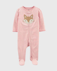Pijama Enteriza Estampado Zorro Rosa