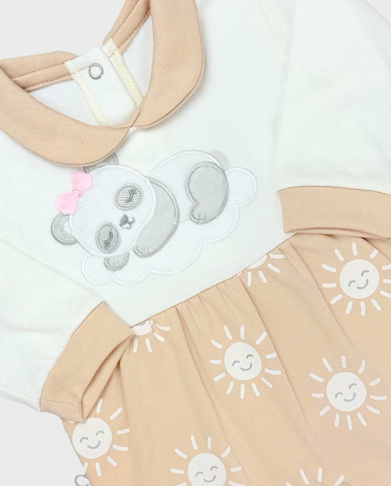 Pijama Enteriza Nube Panda Beige Travesuras