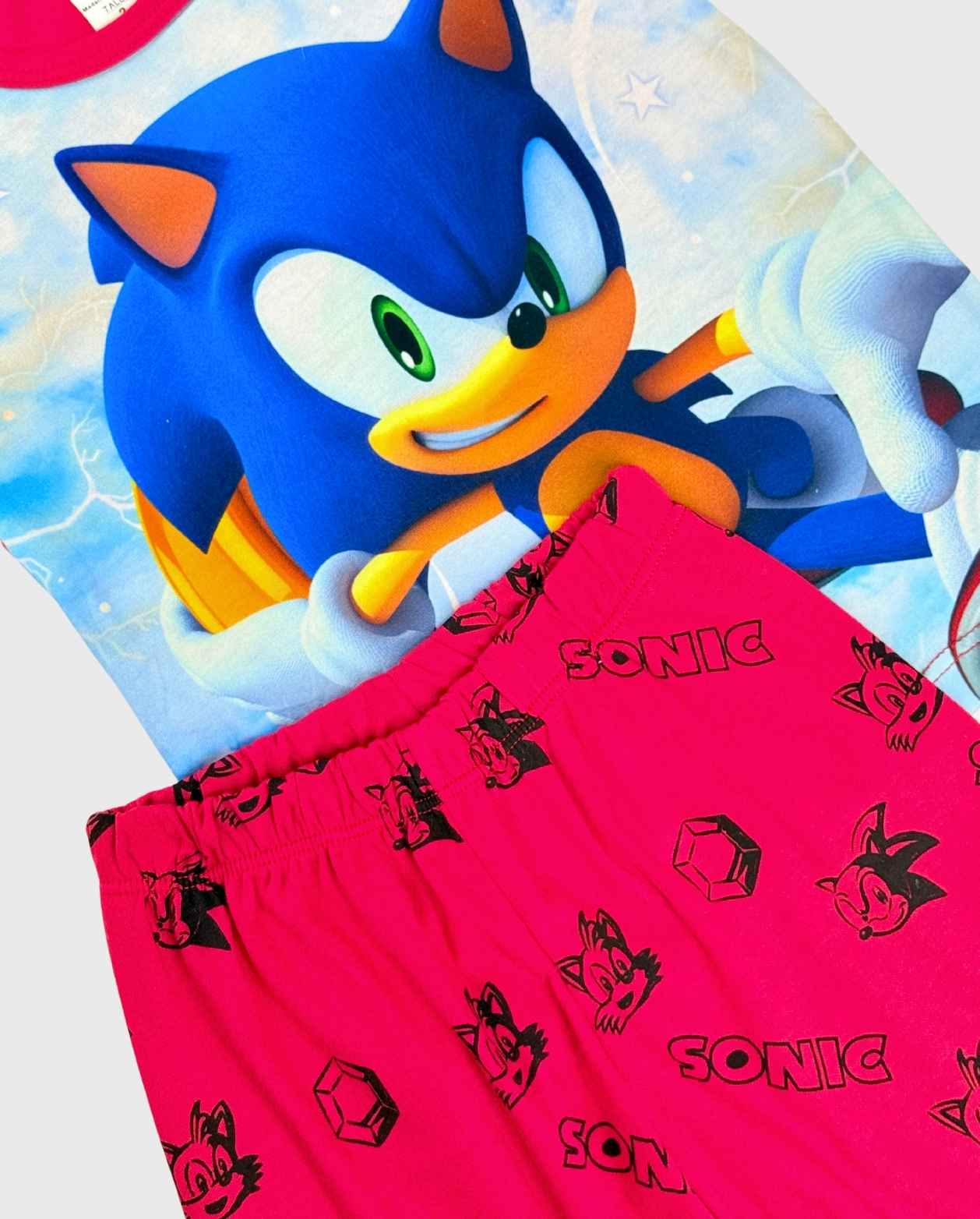 Pijama Bermuda Sonic Color Surtido Rojo