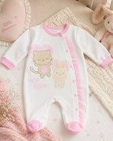 Pijama Enteriza Amigas Tul Rosa