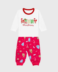 Pijama Estampado Merry En Rojo