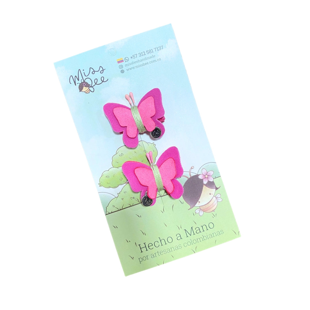 Pinza Mariposa Fucsia