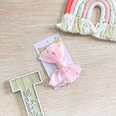 Pinza Moño Estrellas rosa