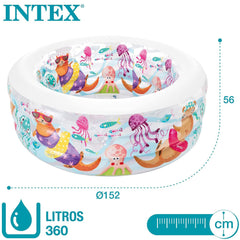 Piscina Inflable Circular Animales Del Mar medidas