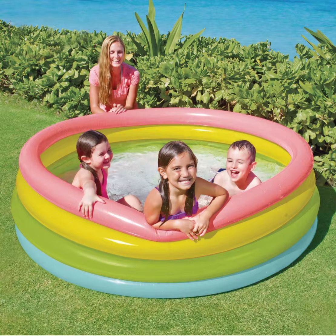 Piscina Inflable Circular Colores Grande