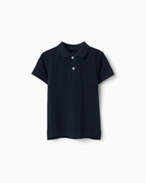 Polo Clásico Para Niño Azul Oscuro Zippy