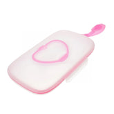 Porta Pañitos Transparente Con Detalles De Color ROSA