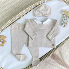 Primer Día Tricot Beige