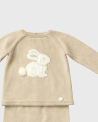 Primer Dia Tricot Conejo Beige Martin Aranda detalle