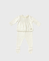 Primer Dia Tricot Cuello Encaje Blanco Martin Aranda