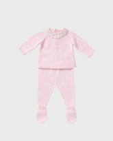 Primer Dia Tricot Detalle Cuello Rosa Martin Aranda