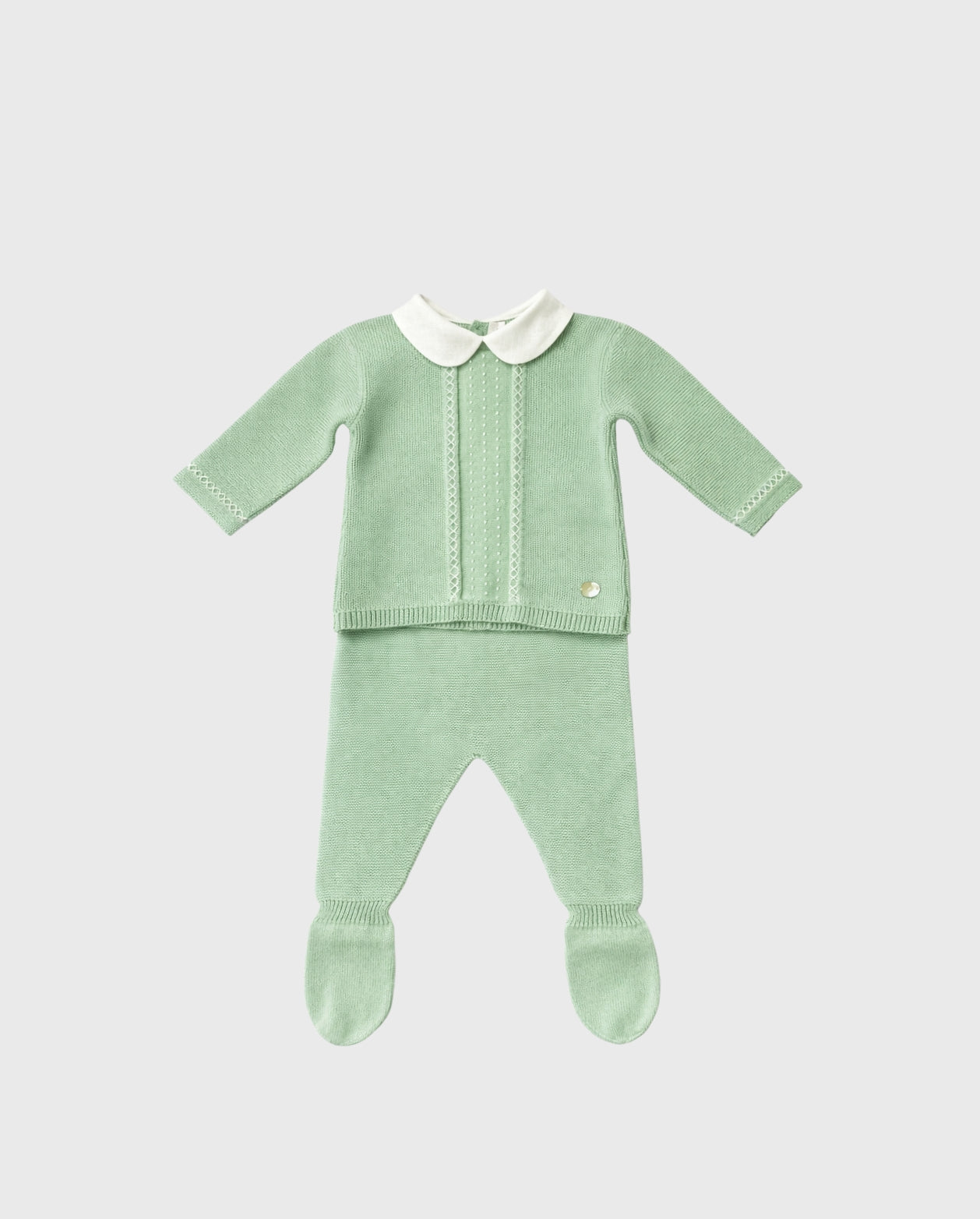 Primer Dia Tricot Detalles Puntos Verde Martin Aranda