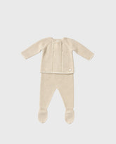 Primer Dia Tricot Pecho Tejido Botones Beige Martin Aranda