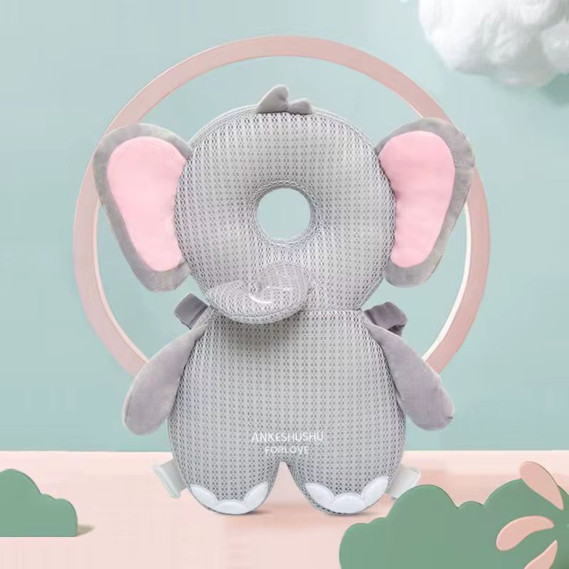 Protector De Cabeza Y Espalda Animales gris