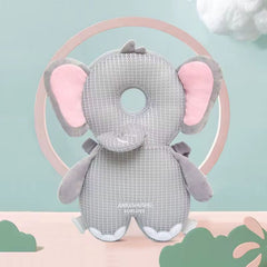 Protector De Cabeza Y Espalda Animales gris