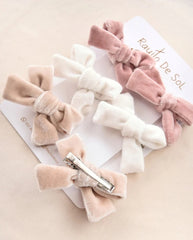 Set 3 Pares Pinzas Velvet Rosa Rayito de Sol Estilo