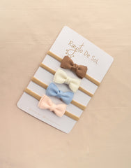 Set 4 Balacas Moño Meli Rayito de Sol