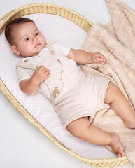 Overol Oso Bordado Arena Romeo