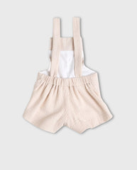 Overol Oso Bordado Arena Romeo Espalda