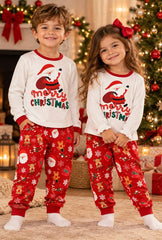 Pijama Manga Larga Papá Noel Rojo Blanco