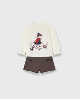 Conjunto Short y Blusa Detalle Rojo Boboli