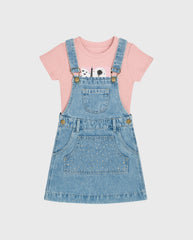 Conjunto Braga Jardinera Blusa Color Surtido