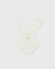 Body Ojalillo Moño Flores BLANCO