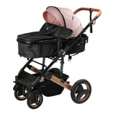Coche Moisés de Lujo Roman Rosa Ebaby