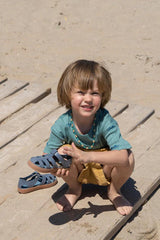 Sandalias Nico Caramelo Azul Igor Niño