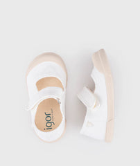 Tenis Lona Mercedes Blanco Igor Diseño
