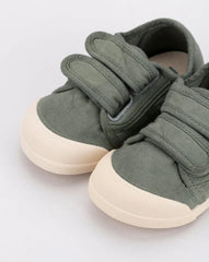 Tenis Lona V Velcro Kaki Igor