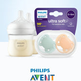 Set de Regalo 2 Teteros Natural Response 3.0 4oz + Chupos Ultra Soft 0-6M