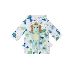 Salida de Baño Con Peluche azul